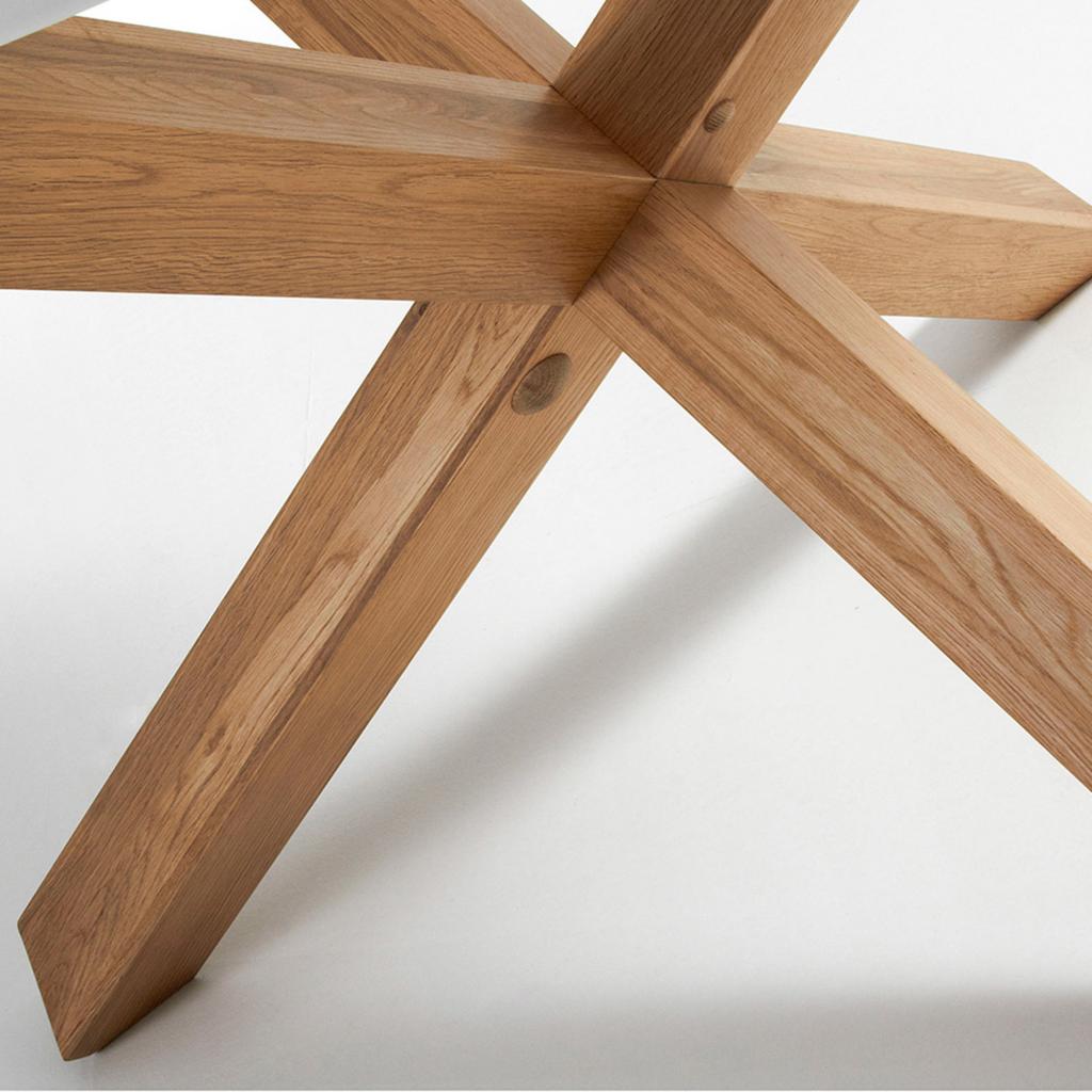 Laforma Tisch Nori Weiss Naturell Eiche O120 La Forma Designwohnen De